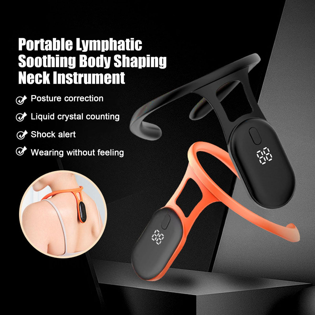 Ultrasound instrument for lymphatic soothing of the neck