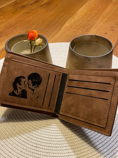 Personalized leather wallet