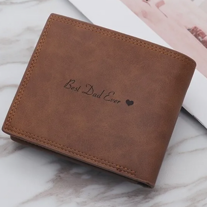 Personalized leather wallet