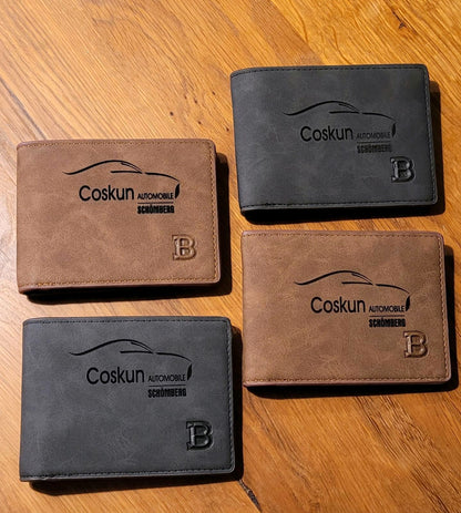 Personalized leather wallet