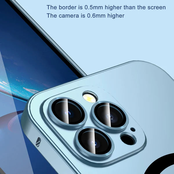 🎄Festival Promotion 45% RABATT – Magnetische Ladehülle aus Aluminiummetall, matte Hülle für iPhone