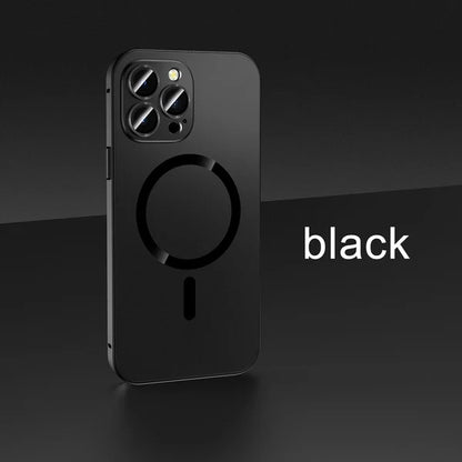 🎄Festival Promotion 45% RABATT – Magnetische Ladehülle aus Aluminiummetall, matte Hülle für iPhone