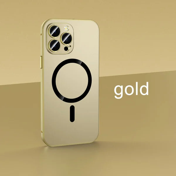 🎄Festival Promotion 45% RABATT – Magnetische Ladehülle aus Aluminiummetall, matte Hülle für iPhone
