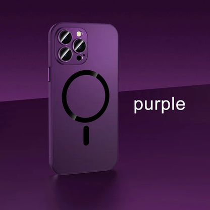 🎄Festival Promotion 45% RABATT – Magnetische Ladehülle aus Aluminiummetall, matte Hülle für iPhone
