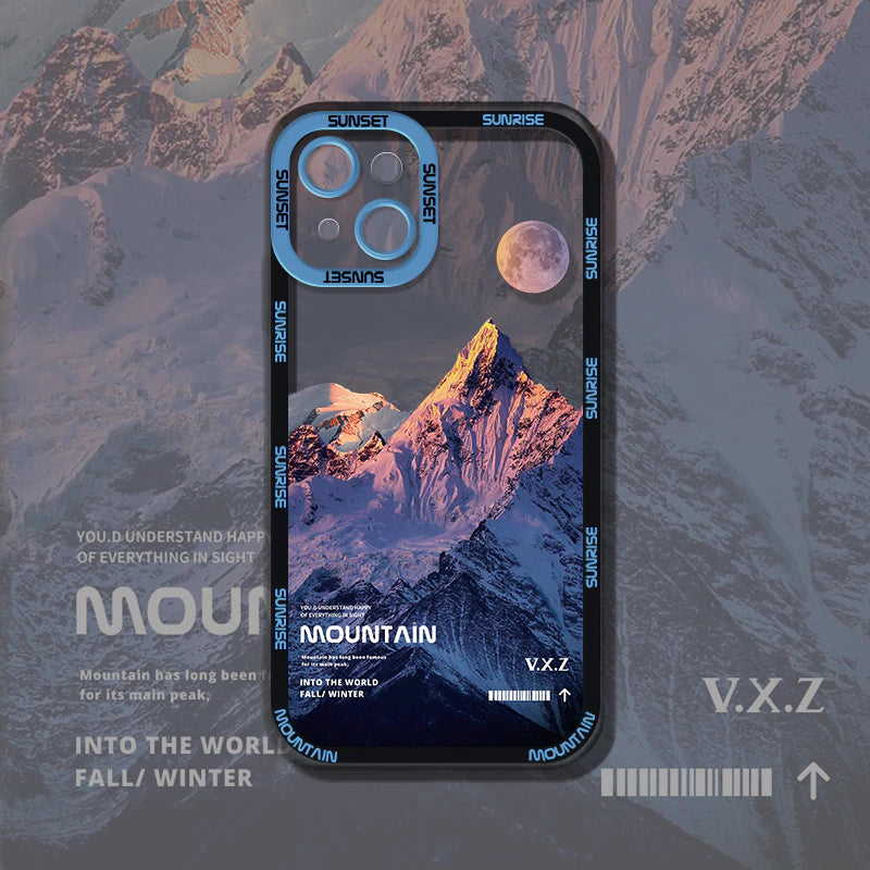🤩 20% off the Aesthetic Snow Mountain iPhone Case