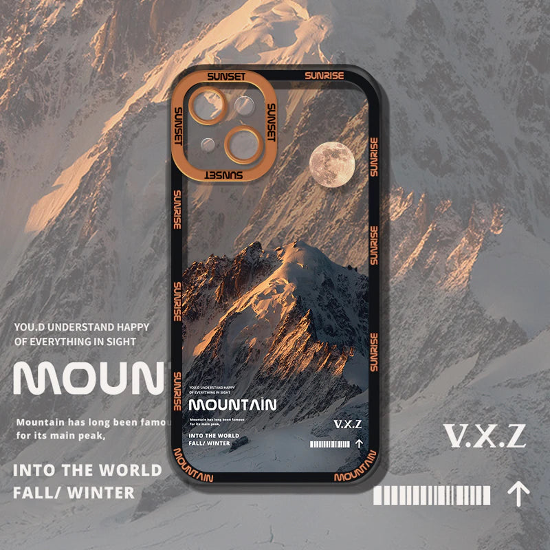 🤩 20% off the Aesthetic Snow Mountain iPhone Case