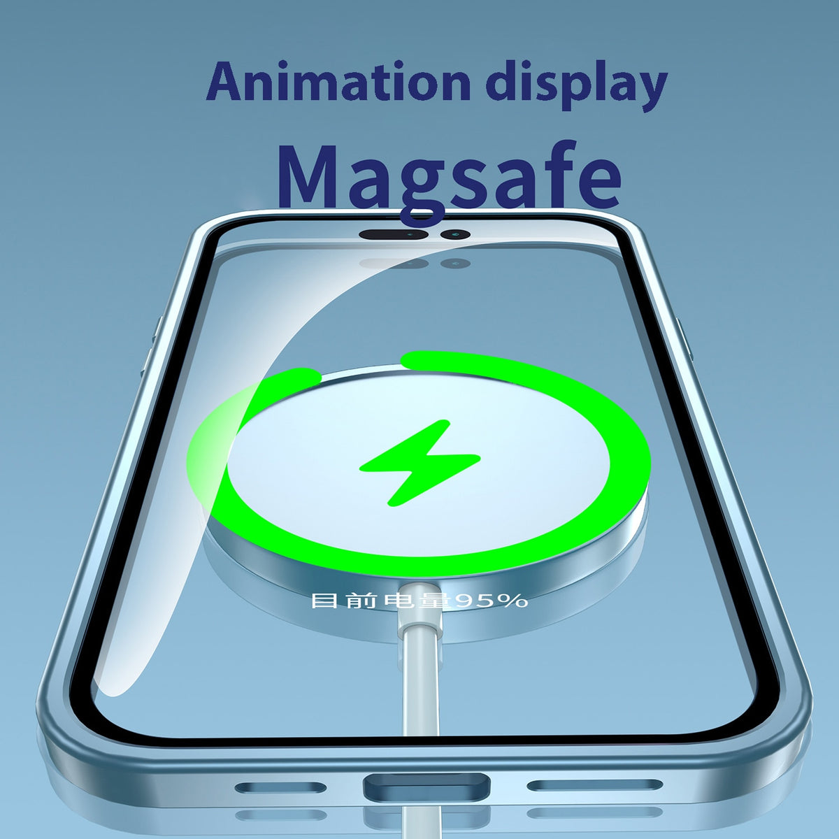 🎄Festival Promotion 45% RABATT – Magnetische Ladehülle aus Aluminiummetall, matte Hülle für iPhone