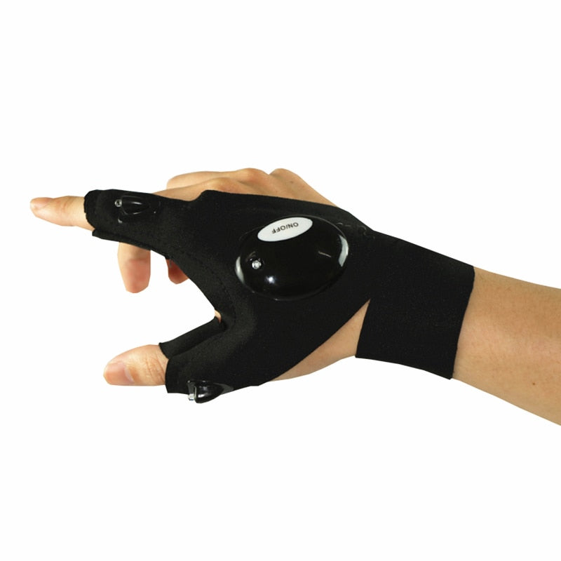 LED-Handschuhe mit wasserdichten Lichtern