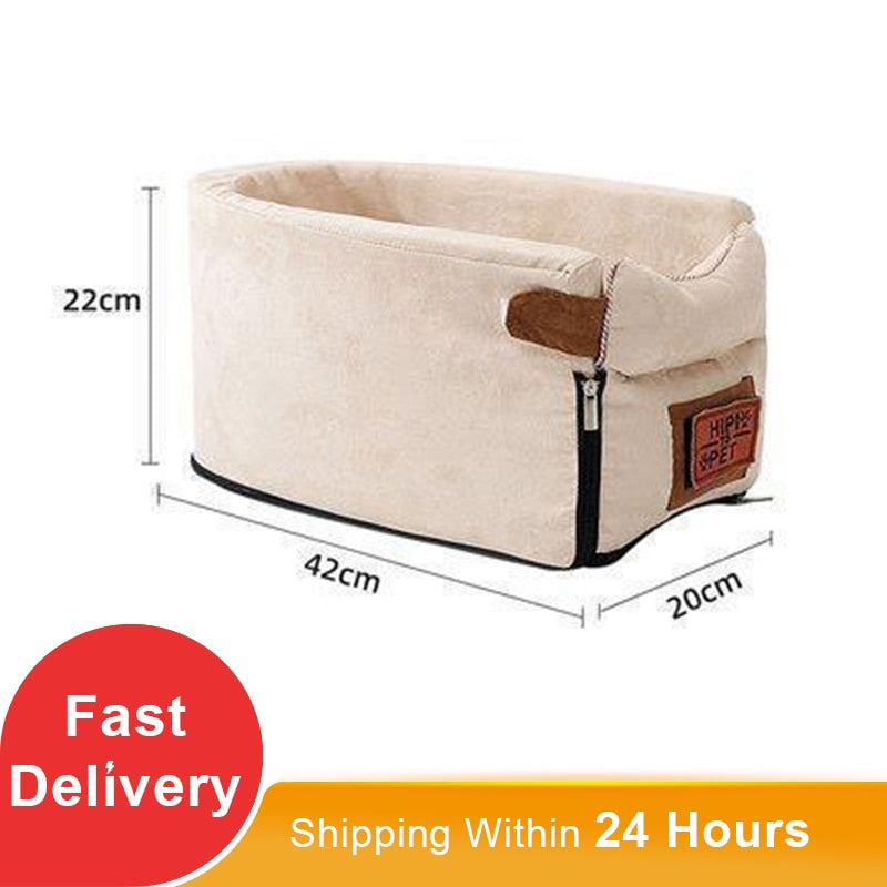 Tragbares Katzen-Hundebett für Autoreisen-Transporthundeträger/Schutz für kleine Hunde.