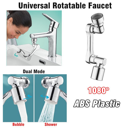 Universal 1080° swivel faucet aerator with swivel extension