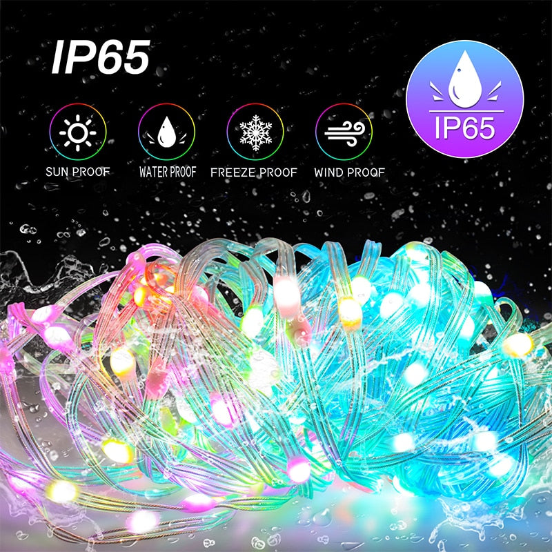Bluetooth LED chain controlled app for the Christmas tree