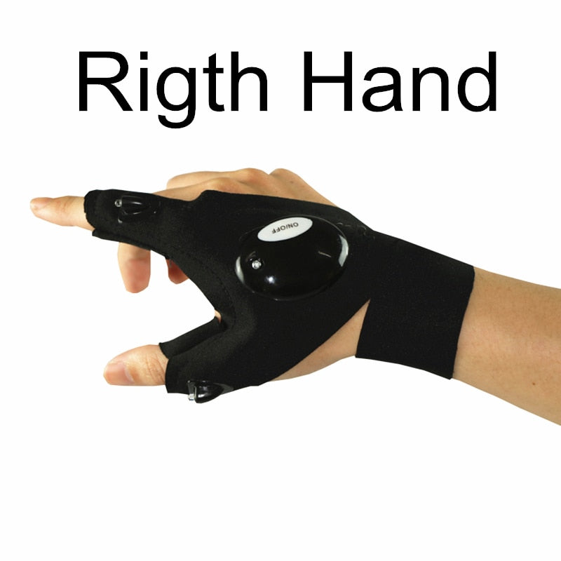 LED-Handschuhe mit wasserdichten Lichtern
