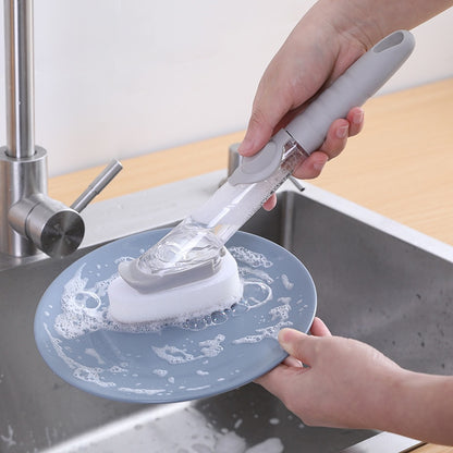 Dishwashing brush with integrated detergent dispenser