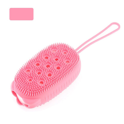 Foot and back scrubber for the shower, massage pad.