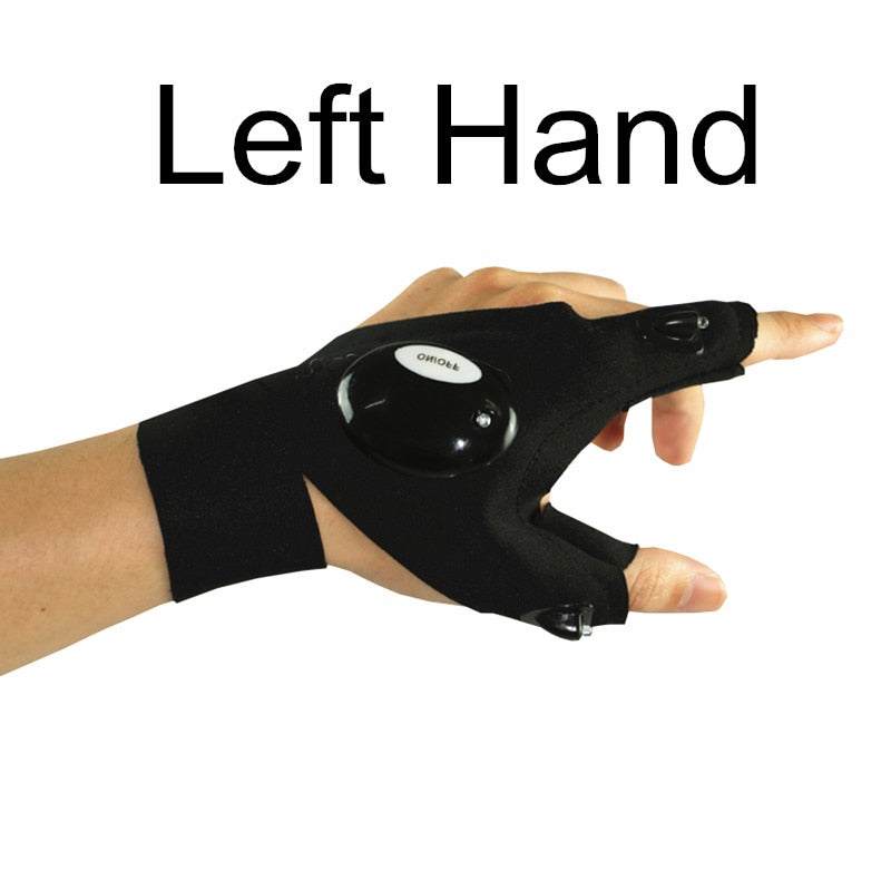 LED-Handschuhe mit wasserdichten Lichtern