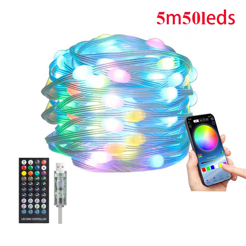 Bluetooth LED chain controlled app for the Christmas tree