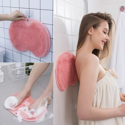 Foot and back scrubber for the shower, massage pad.