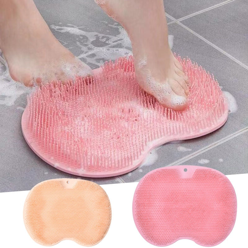 Foot and back scrubber for the shower, massage pad.